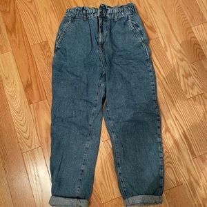 Zara paper bag jeans